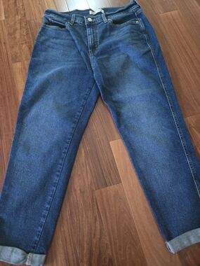Signature by Levi Strauss Boyfriend Jeans in Dark Blue